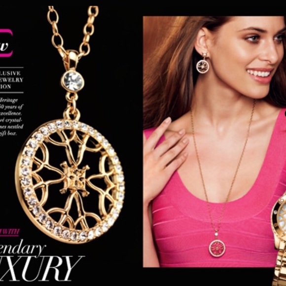 Avon Signature Double Drop Gold Earrings - Picture 2 of 6